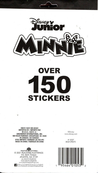 Disney Junior Minnie - Over 150 Includes Puffy, Glitter, Foil, Gloss Stickers