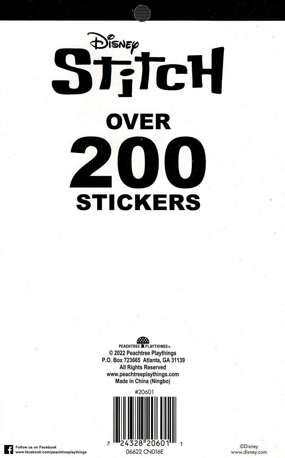 Disney Stitch - Over 200 Stickers 4 Sheet Sticker Books (Set of 2)