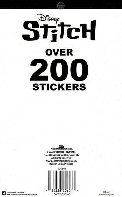 Disney Stitch - Over 200 Stickers 4 Sheet Sticker Books (Set of 2)