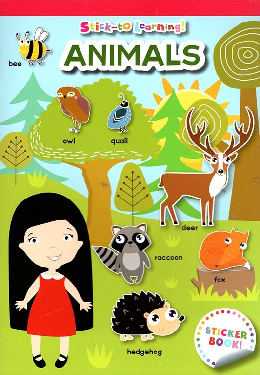 Flowerpot Press Stick-to Learning - Animals - Sticker Book