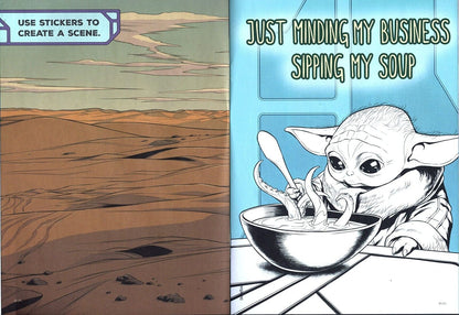 Disney Star Wars - StickerTivity - I Am Grogu & Cute and Hungry (Set of 2 Books)