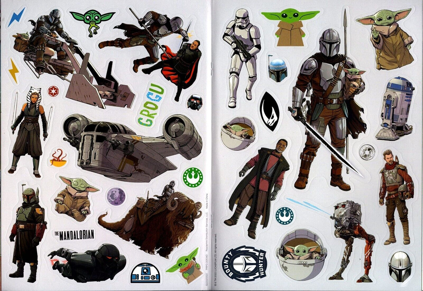Disney Star Wars - StickerTivity - I Am Grogu & Cute and Hungry (Set of 2 Books)