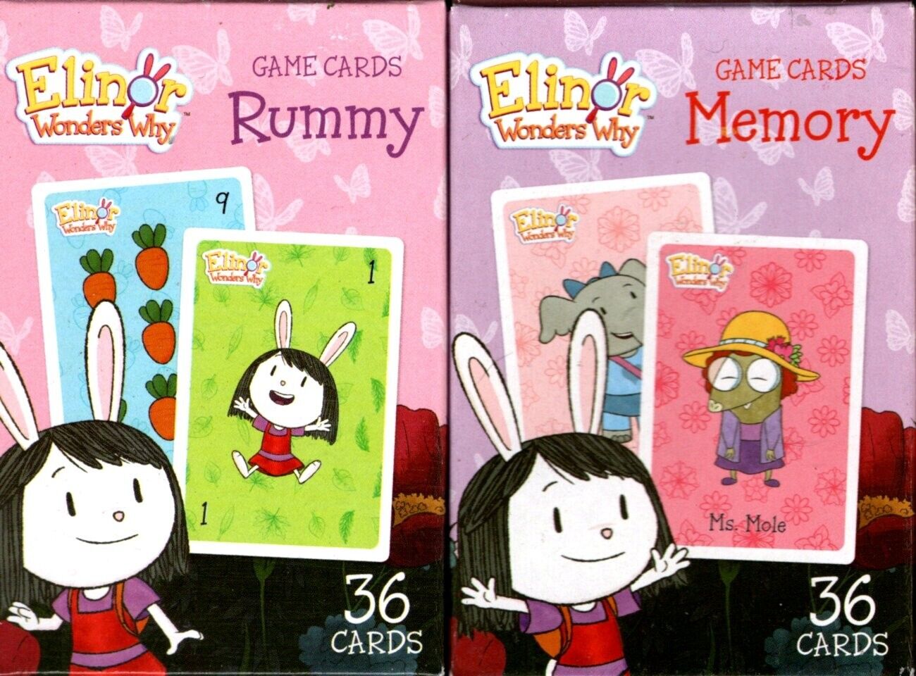 Elinor Wonder Why - Rummy & Memory - 36 Education Flash Cards (Set of 2)