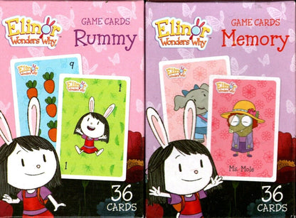 Elinor Wonder Why - Rummy & Memory - 36 Education Flash Cards (Set of 2)