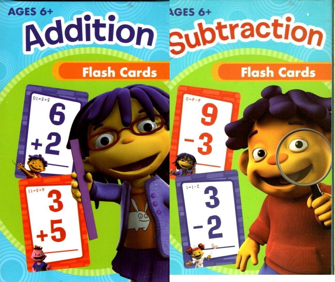 Sid the Science Kid - Addition & Subtraction - 36 Flash cards (Set of ...