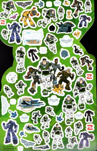 Disney Pixar LightYear - Over 150 Includes 4 Sheets Sticker Book