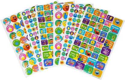 Sesame Street 400+ Fun & Reward Sticker Book | 6 Sheets (Set of 2 Pack)