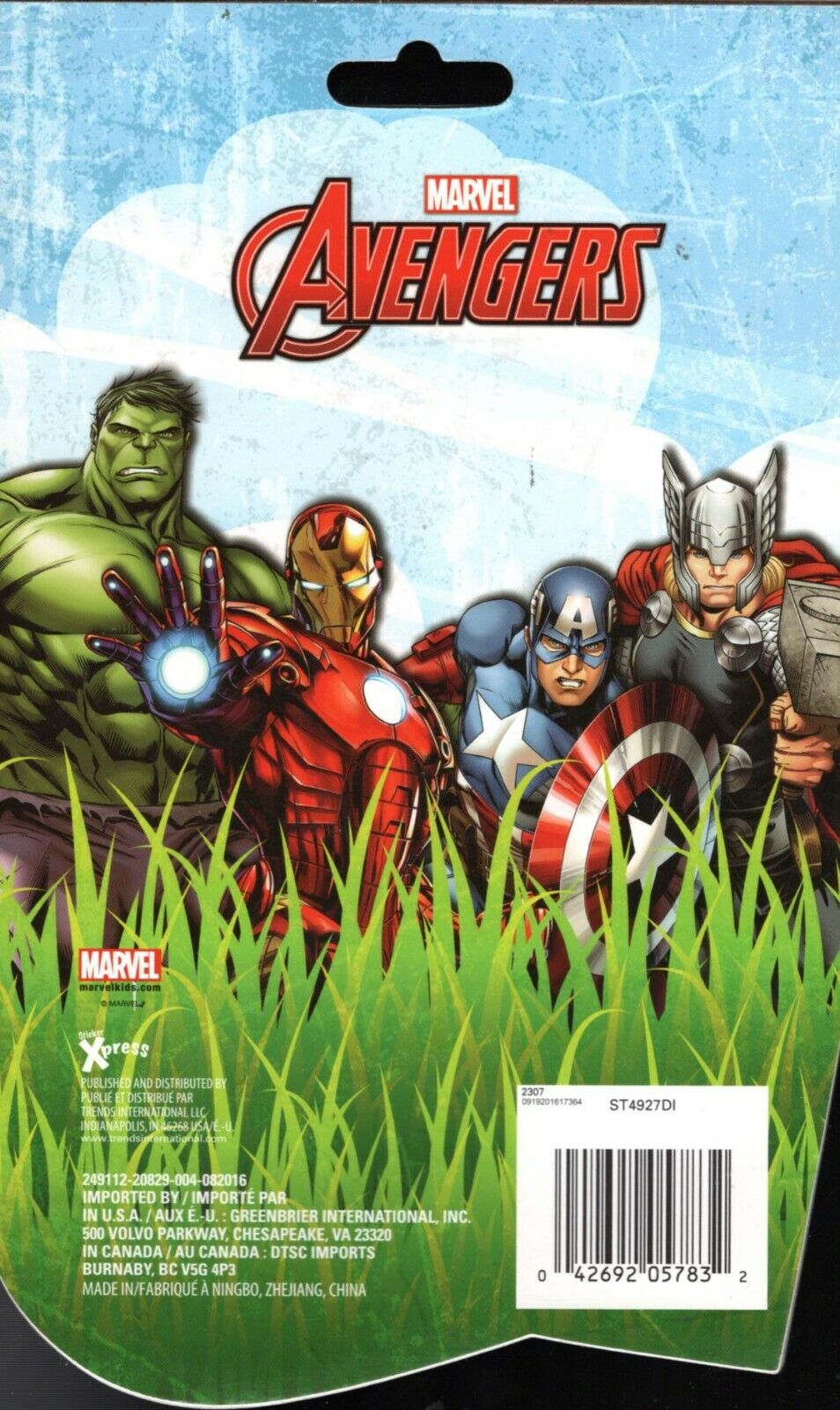 Marvel Avengers Egg Sticker Decorations - 5 Pages 125 Stickers