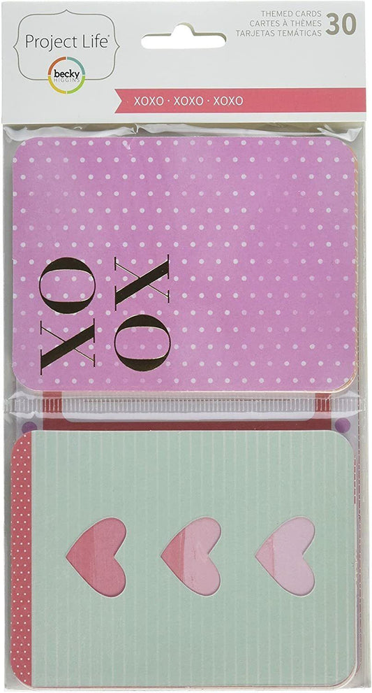 Project Life 368935 Themes Cards-XOXO-Gold Foil (30 Pieces)