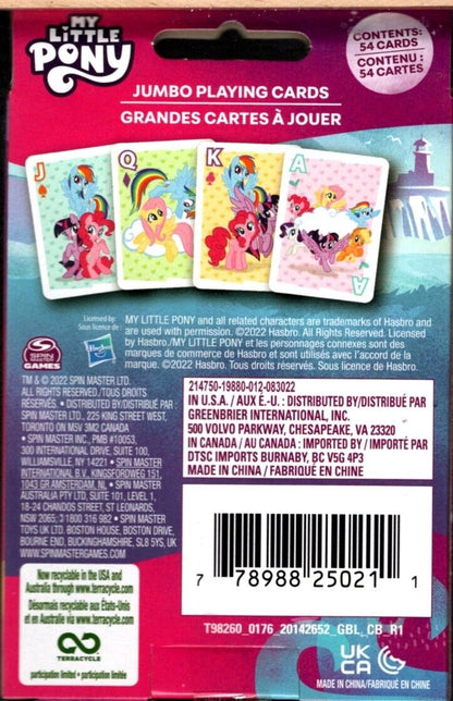 My Little Pony - 54 Jumbo Playing Cards