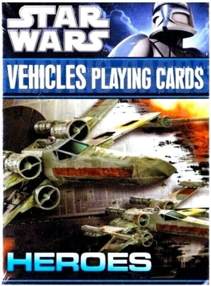 Star Wars Heroes Vehicles Playing Cards