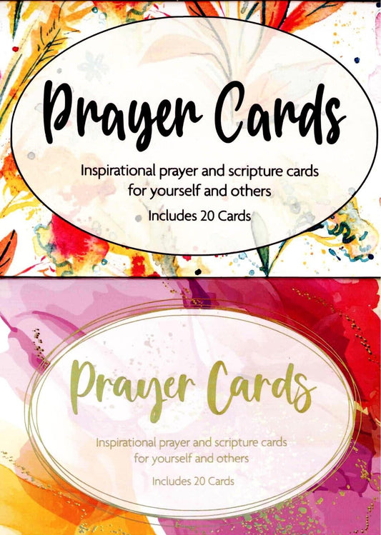 Two (2) assorted Prayer Boxes with 20 cards each Cards are 4x6 inches
