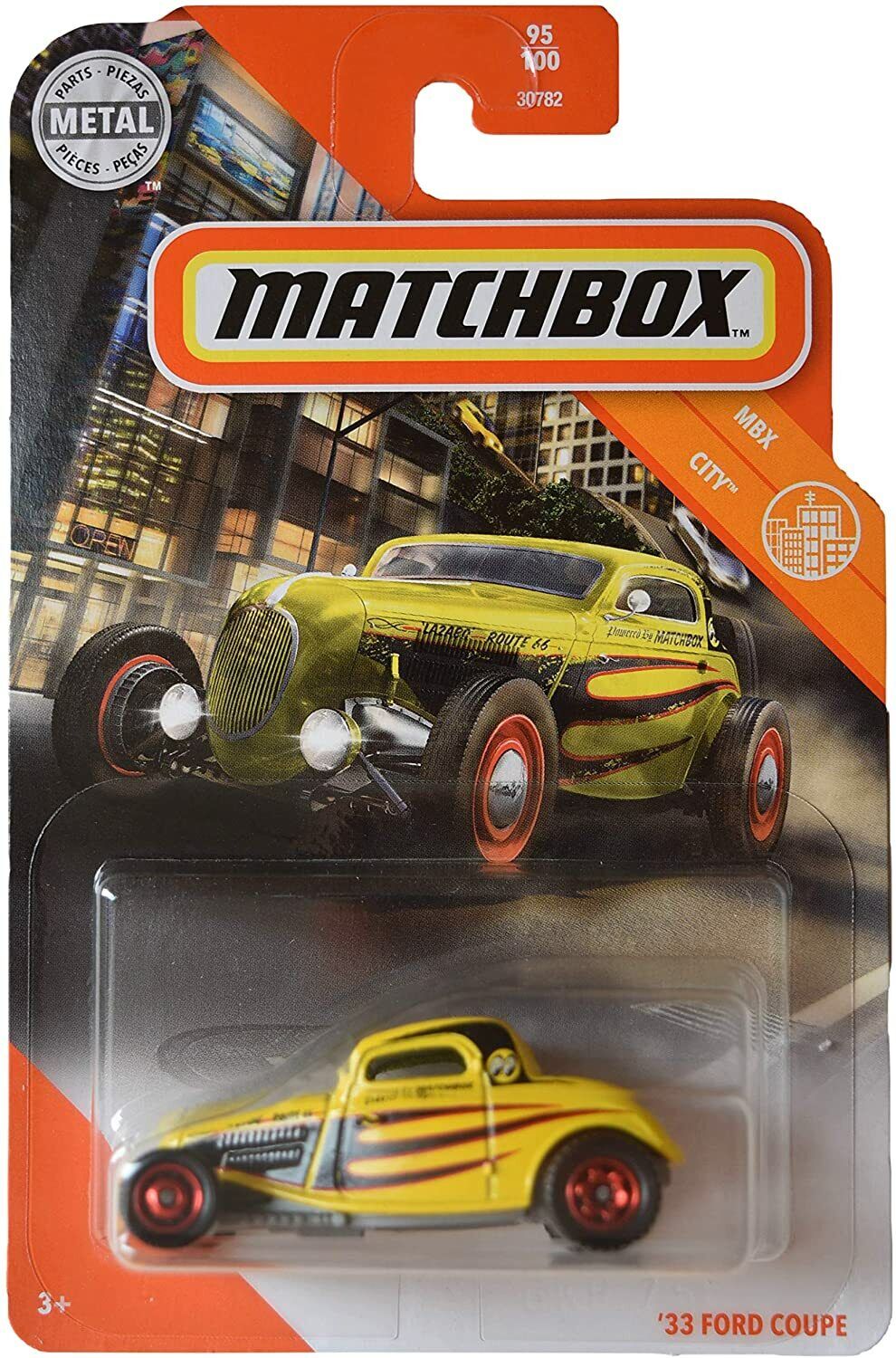 Matchbox '33 Ford Coupe [Yellow] 95/100, City Series