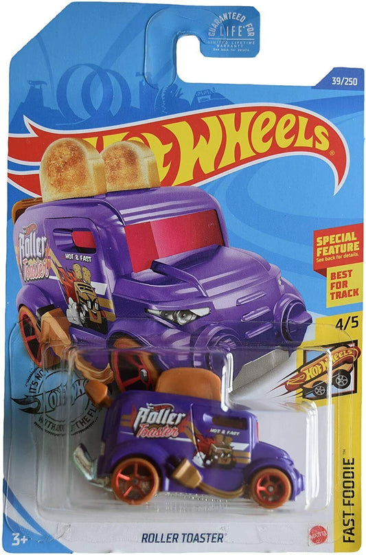 DieCast Hotwheels Roller Toaster [Purple] 39/250, Fast Foodie 4/5