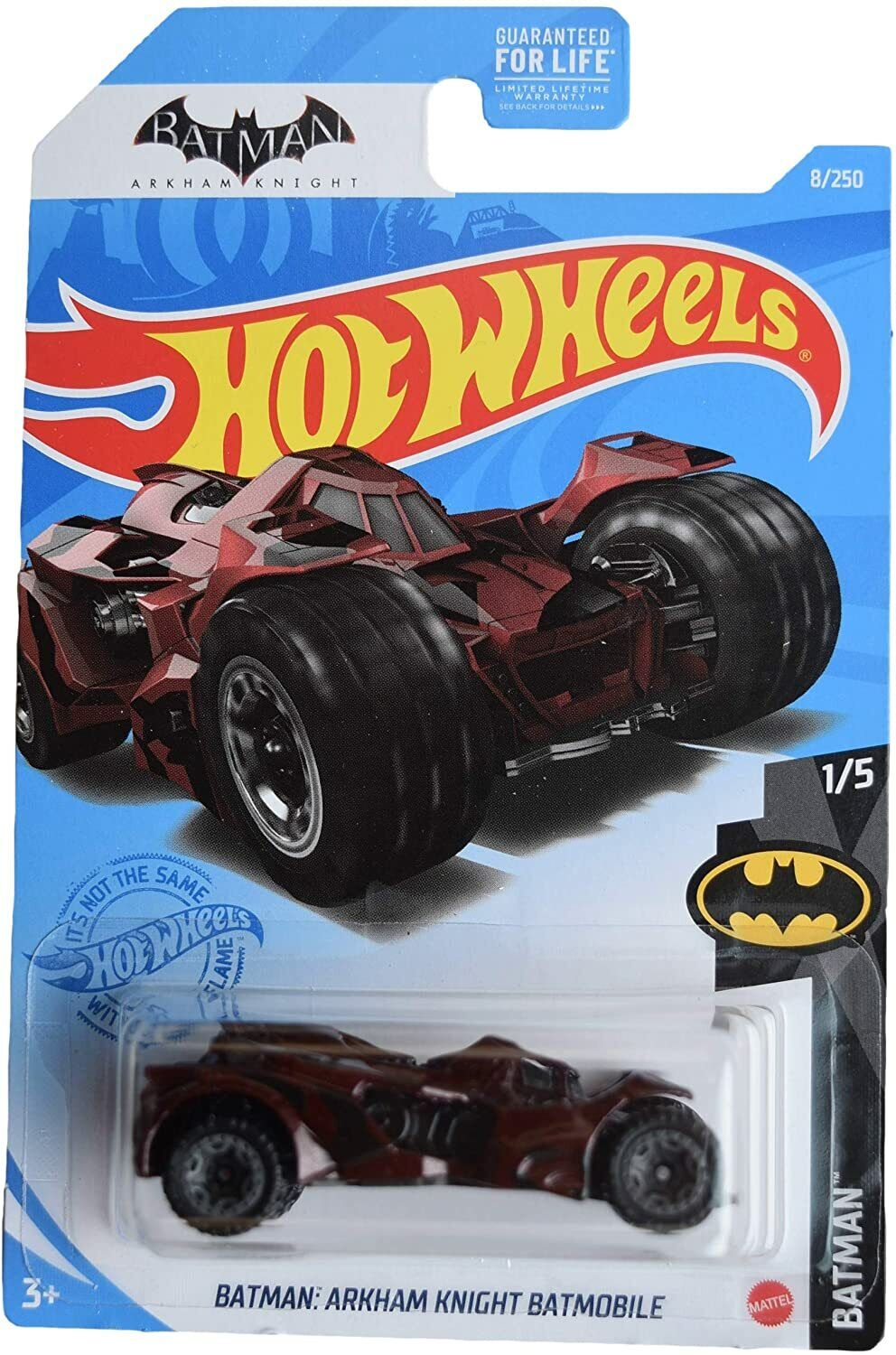DieCast Hotwheels Batman Arkham Knight Batmobile, Batman 1/5 [red]