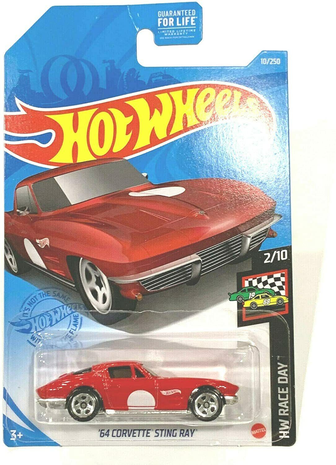 DieCast Hotwheels '64 Corvette Sting Ray (red) 10/250, HW Race Day 2/10