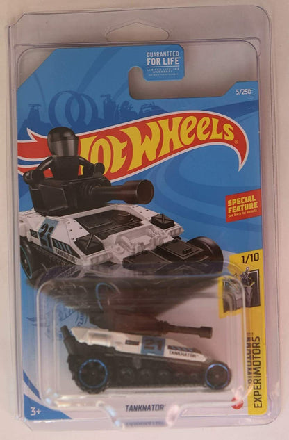 DieCast Hotwheels [Tanknator] 5/250 White/Black, Experimotors 1/10