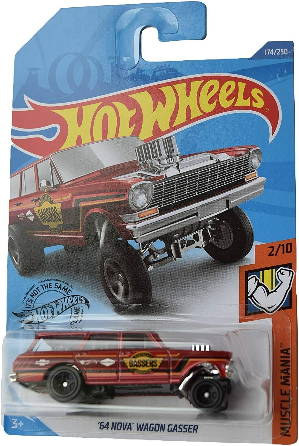 Hot Wheels '64 Nova Wagon Gasser 174/250, red