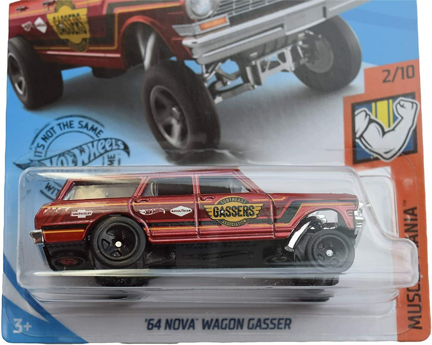Hot Wheels '64 Nova Wagon Gasser 174/250, red