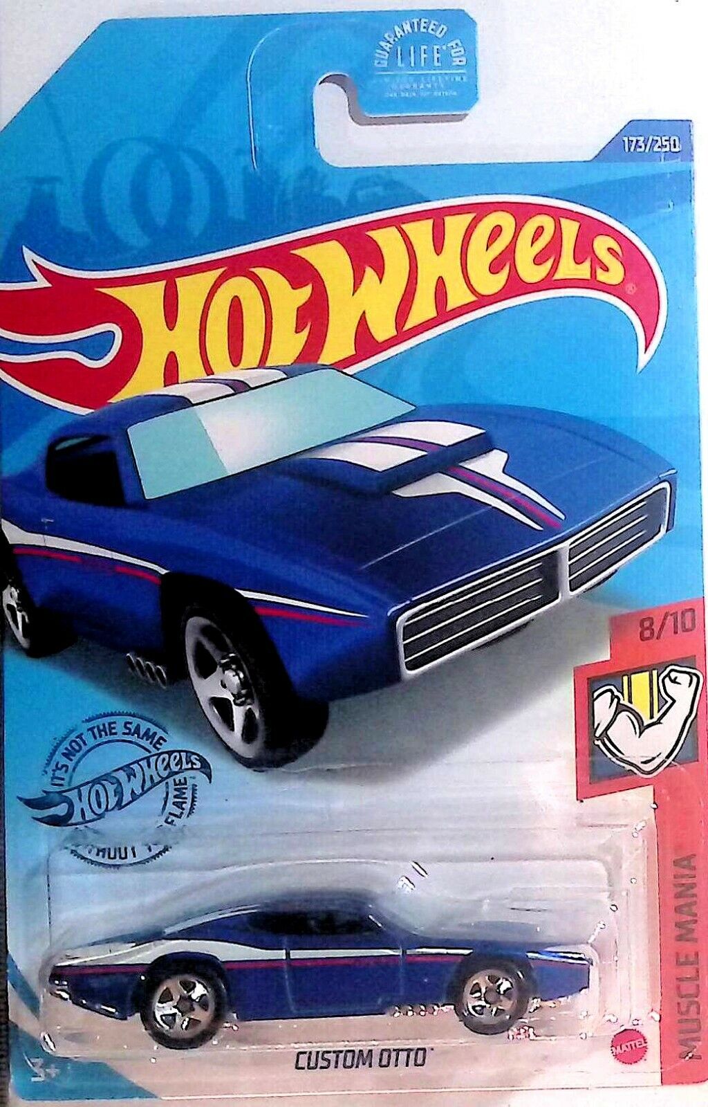 Hot Wheels Custom Otto Muscle Mania 8/10 Blue Die-Cast 173/250