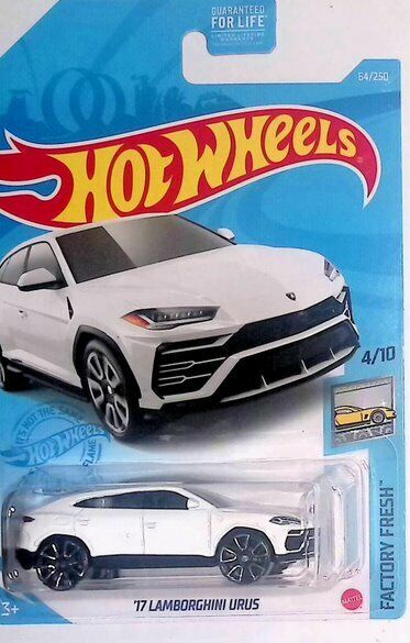 2021 Hot Wheels FACTORY FRESH 4/10 '17 Lamborghini Urus 64/250 (White)