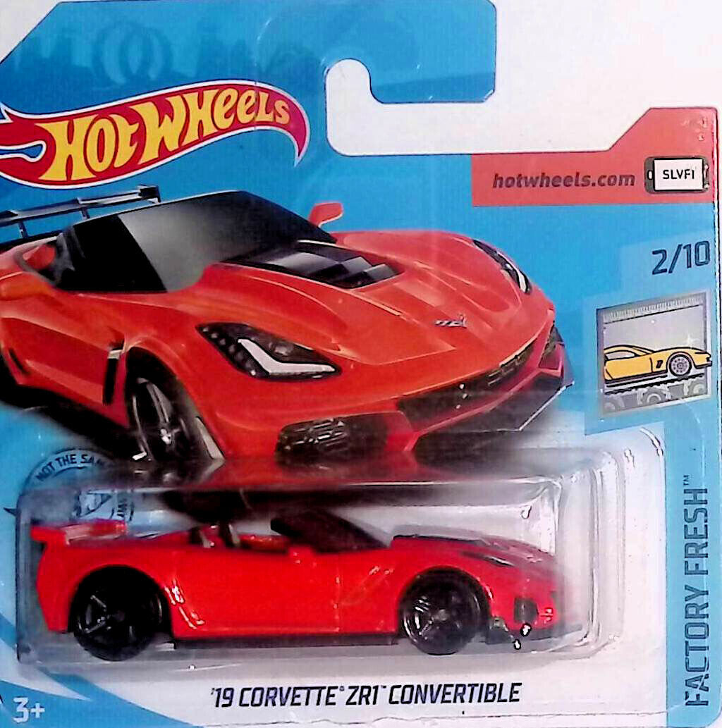 Hot Wheels '19 CORVETTE ZR1 CONVERTIBLE 2/10 Red (Short Card)