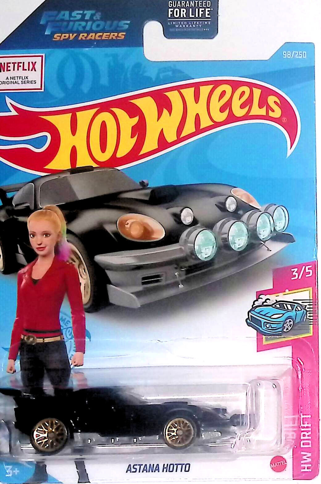 Hot Wheels 2021 HW Drift 3/5 BLACK Astana Hotto 98/250