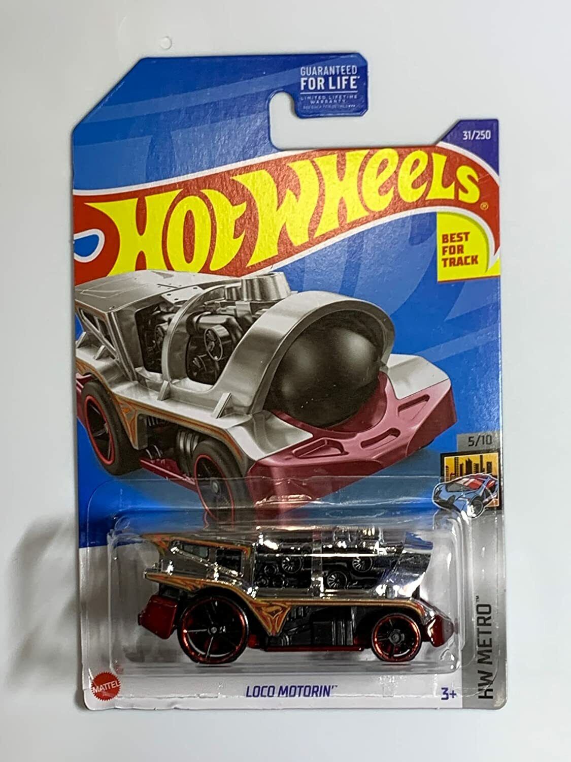 DieCast Hot Wheels Loco Motorin [Silver Chrome] - 31/250 HW Metro 5/10