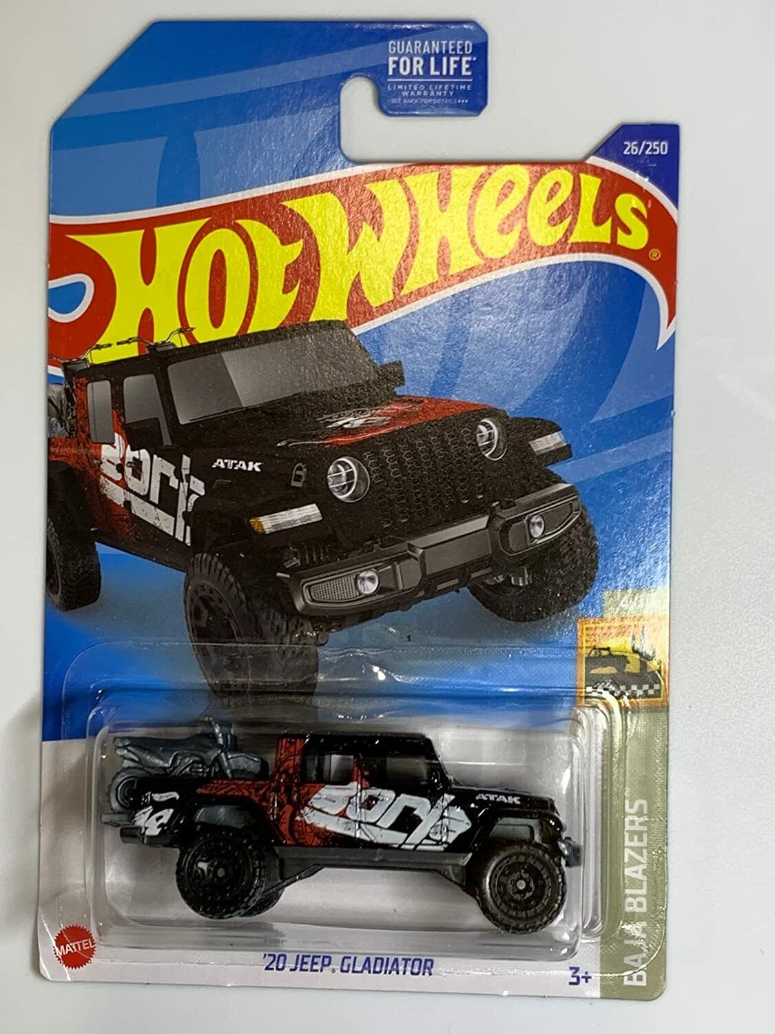 DieCast Hot Wheels '20 Jeeps Gladiator [Black], Baja Blazers 26/250