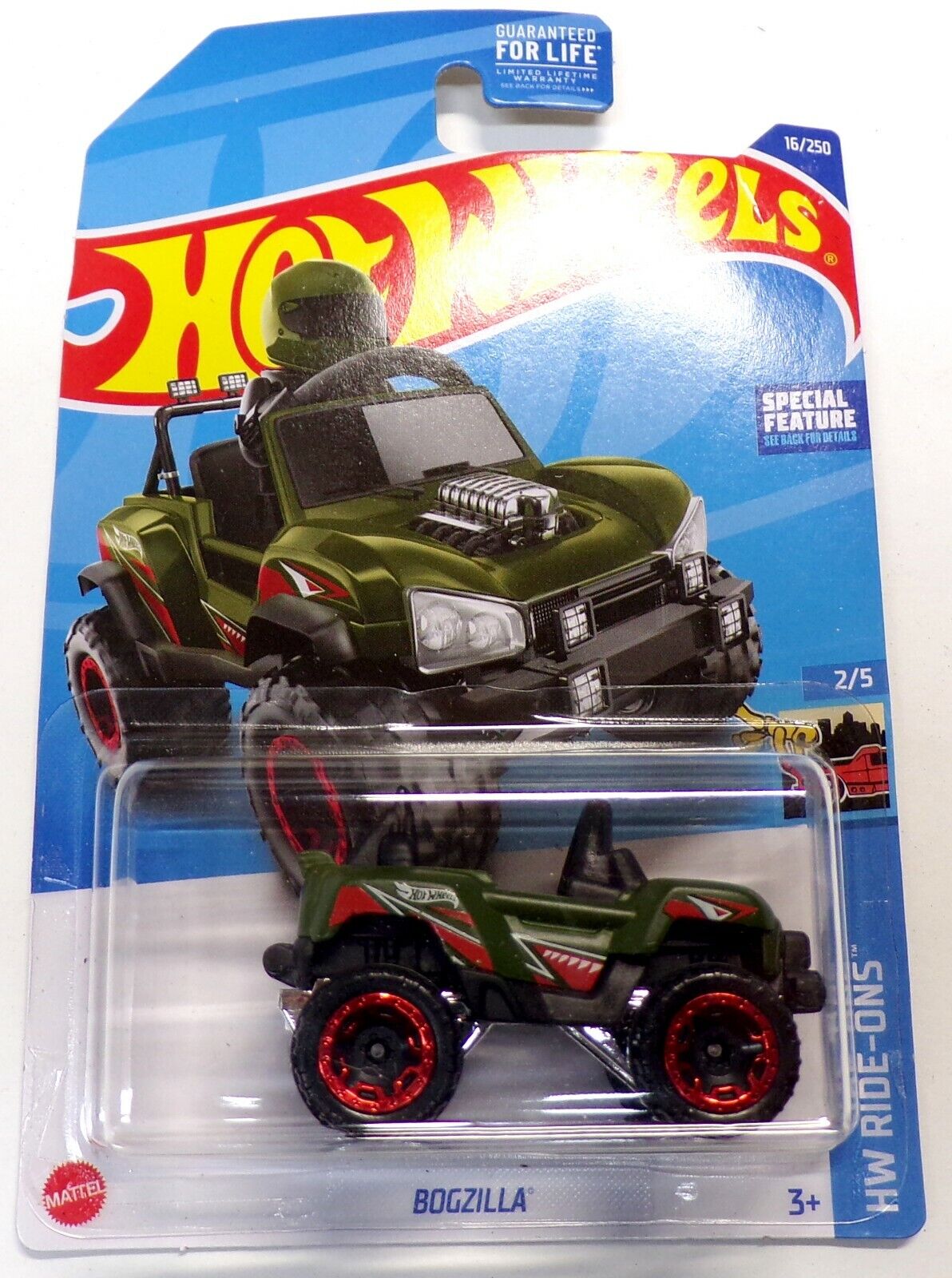 Hot Wheels BOGZILLA Green HW Ride-Ons 2/5 with Special Feature #16/250 2022