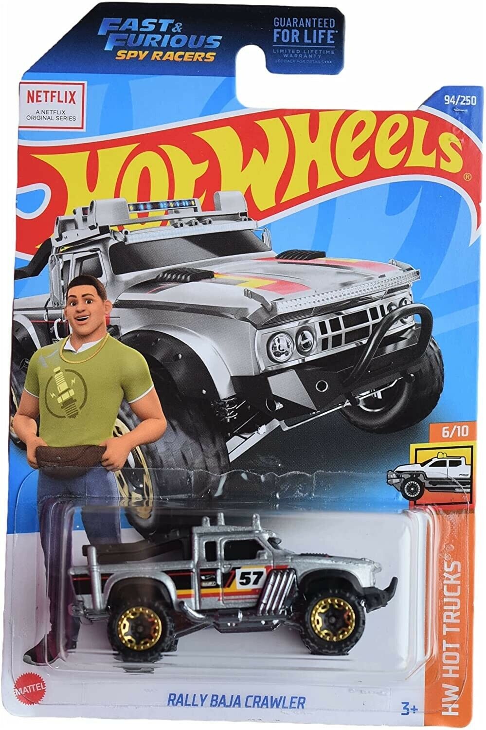 Hot Wheels Rally Baja Crawler, Hot Trucks 6/10 [Silver]