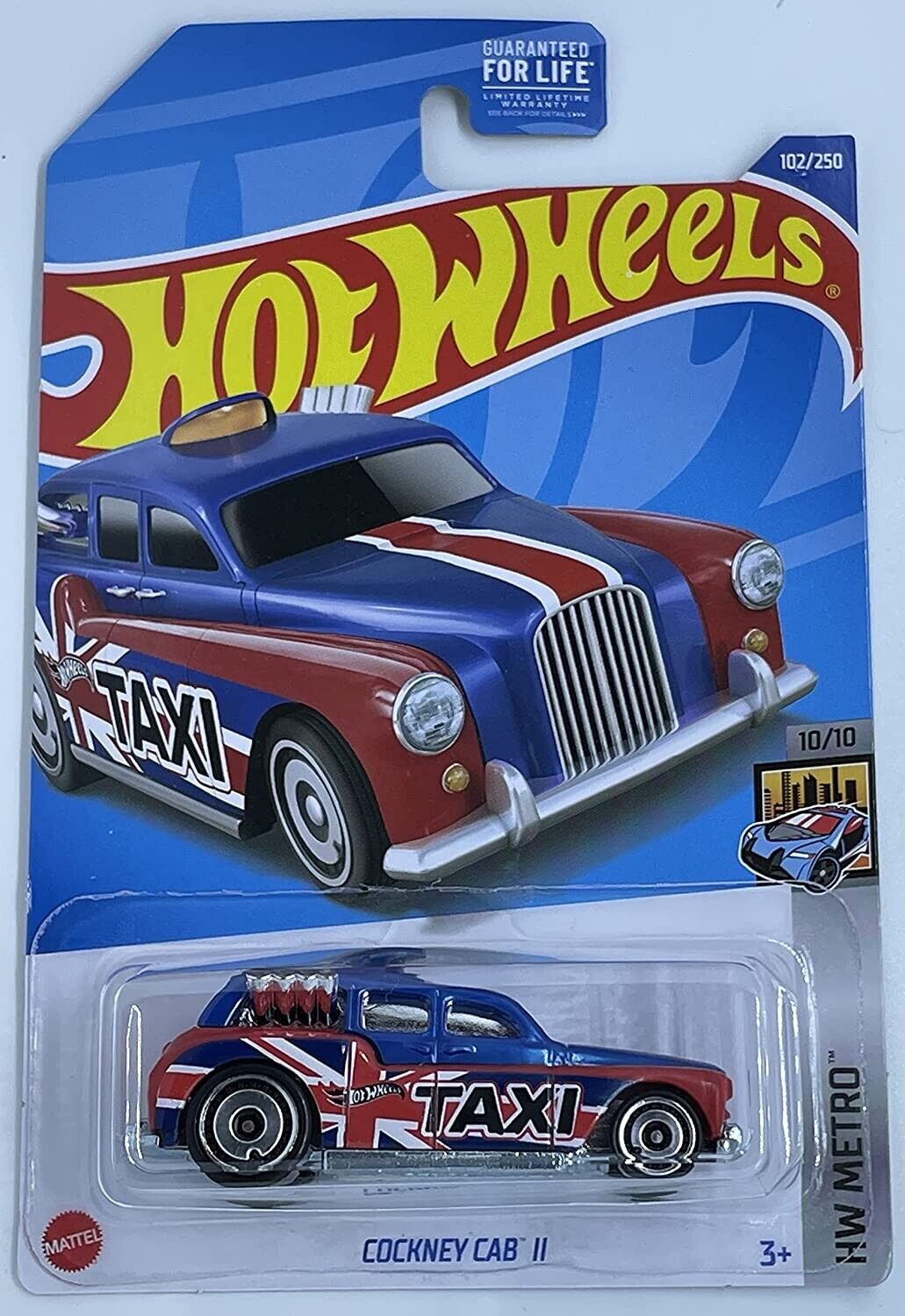 Hot Wheels - Cockney Cab II - HW Metro 10/10 [Blue] 102/250