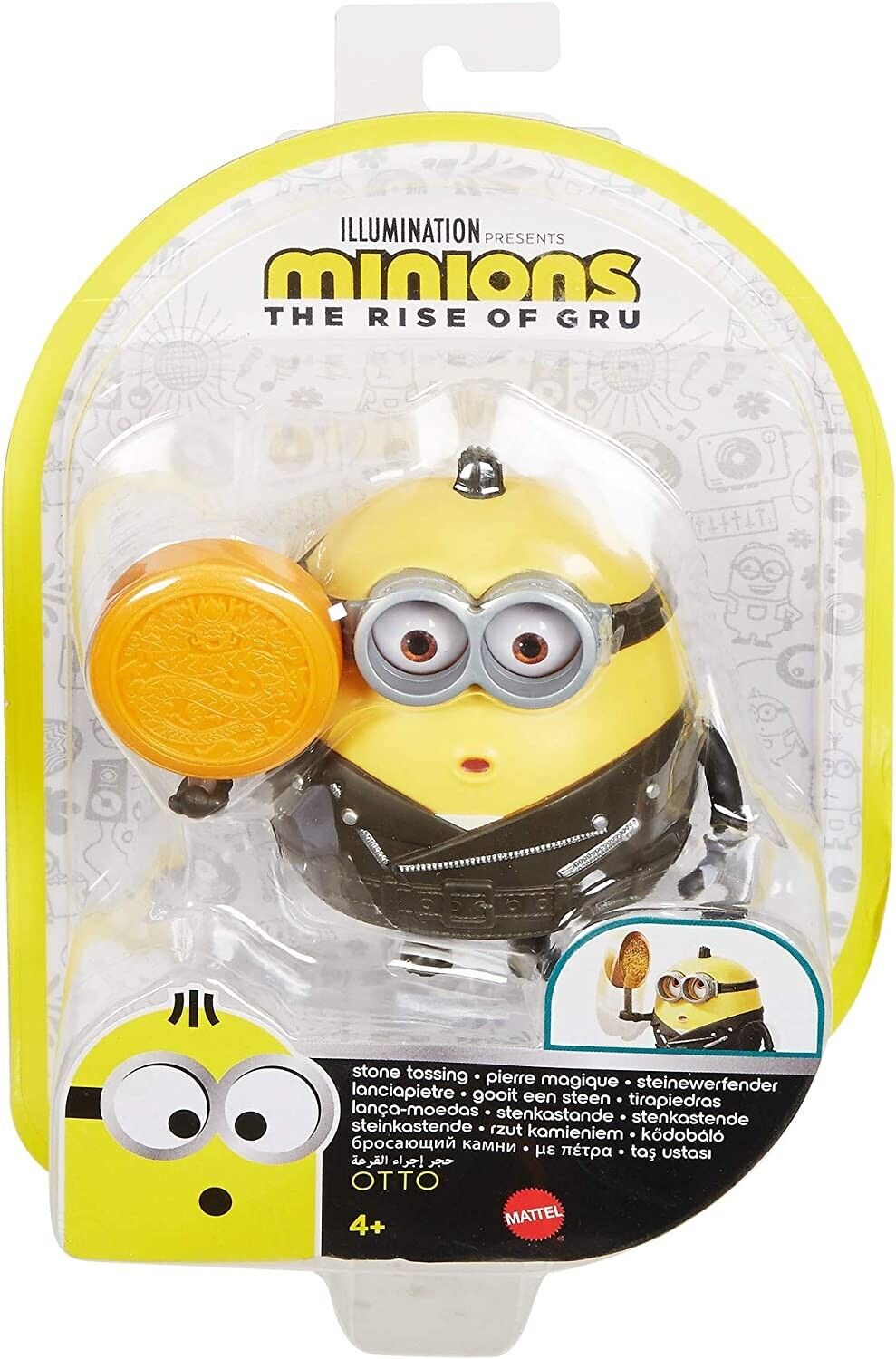 Minions The Rise of Gru OTTO Stone Tossing Action Figure
