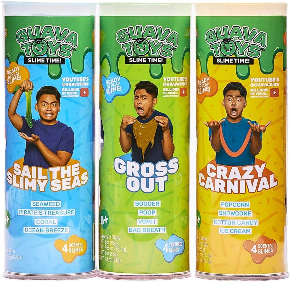 Craft City Guava Toys Pre Made Slimy Seas Scented Slime | 4 Pack | Pre Made Slim