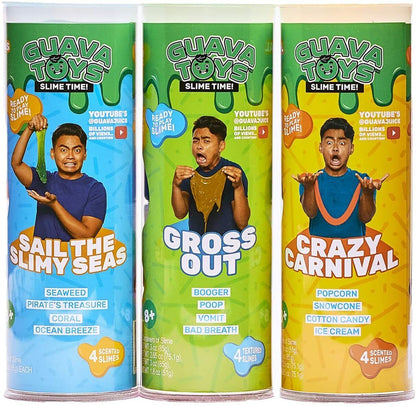 Craft City Guava Toys Pre Made Slimy Seas Scented Slime | 4 Pack | Pre Made Slim