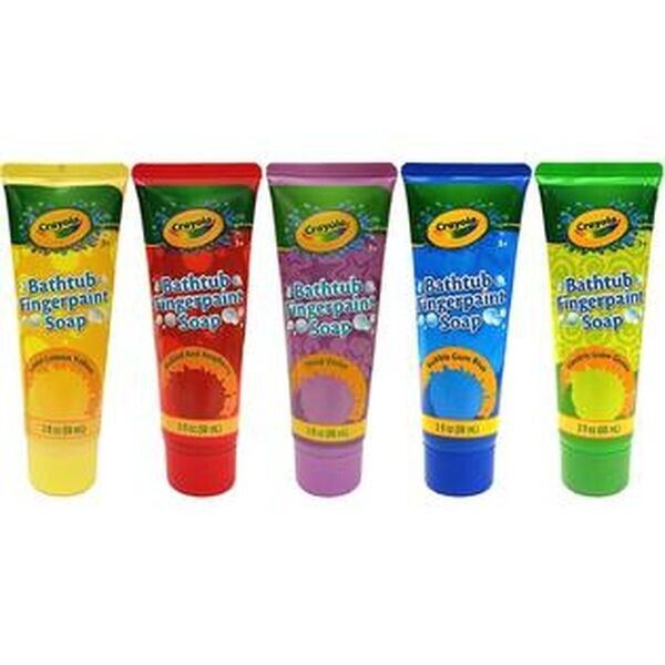 Crayola Crayon Kids Scented 3 oz Finger Paint Soap Vibrant Assorted Colors - 5 P