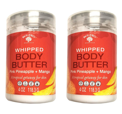 Whipped Body Butter - Pink Pineapple & Mango 4fl oz. 118.3ml (Set of 2 Pack)