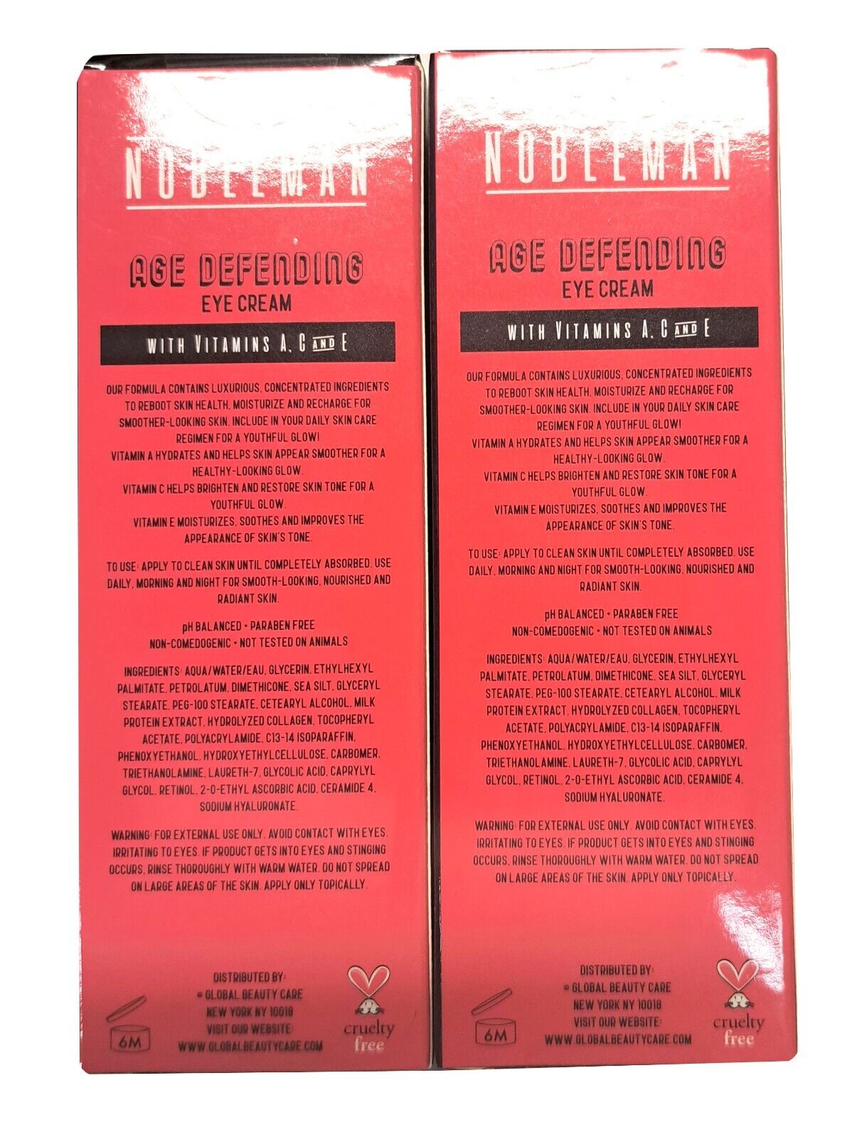 The Nobleman Age Defending Eye Cream - With Vitamins A. C, and E 0,5oz, 15ml