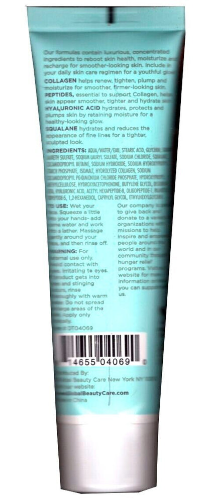 Global Beauty Care Smooth & Lift Collagen Facial  Cleanser with Peptides