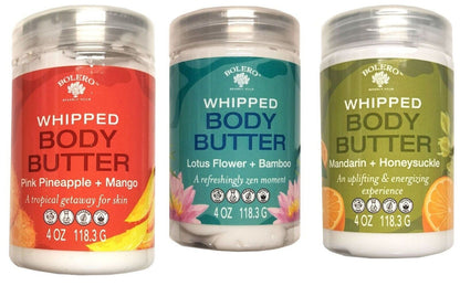 Whipped Body Butter - Mandarin & Honeysuckle, Lotus Flower & Bamboo, Pink Pineap