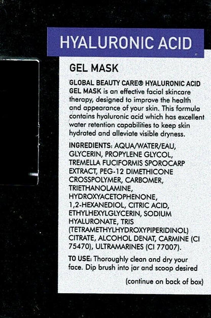 Global Beauty Care Hyaluronic Acid Gel Mask 1.7 (50ml) (Set of 2)
