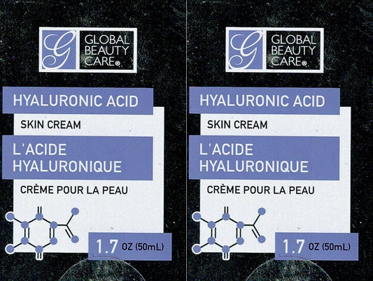 Global Beauty Care Hyaluronic Acid Skin Cream 1.7 (50ml) (Set of 2)