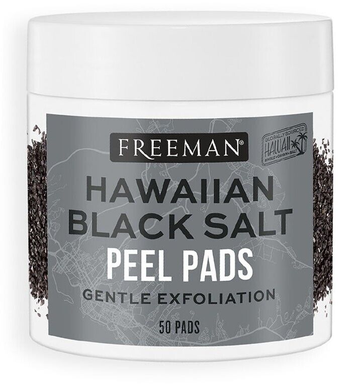 Freeman Gentle Exfoliating Hawaiian Black Salt Peel Pads - 50 Pads