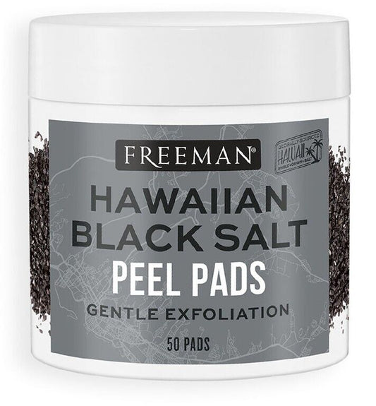 Freeman Gentle Exfoliating Hawaiian Black Salt Peel Pads - 50 Pads