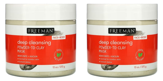 Freeman Beauty, Deep Cleansing Powder-To-Clay Beauty Mask, 13 oz Set