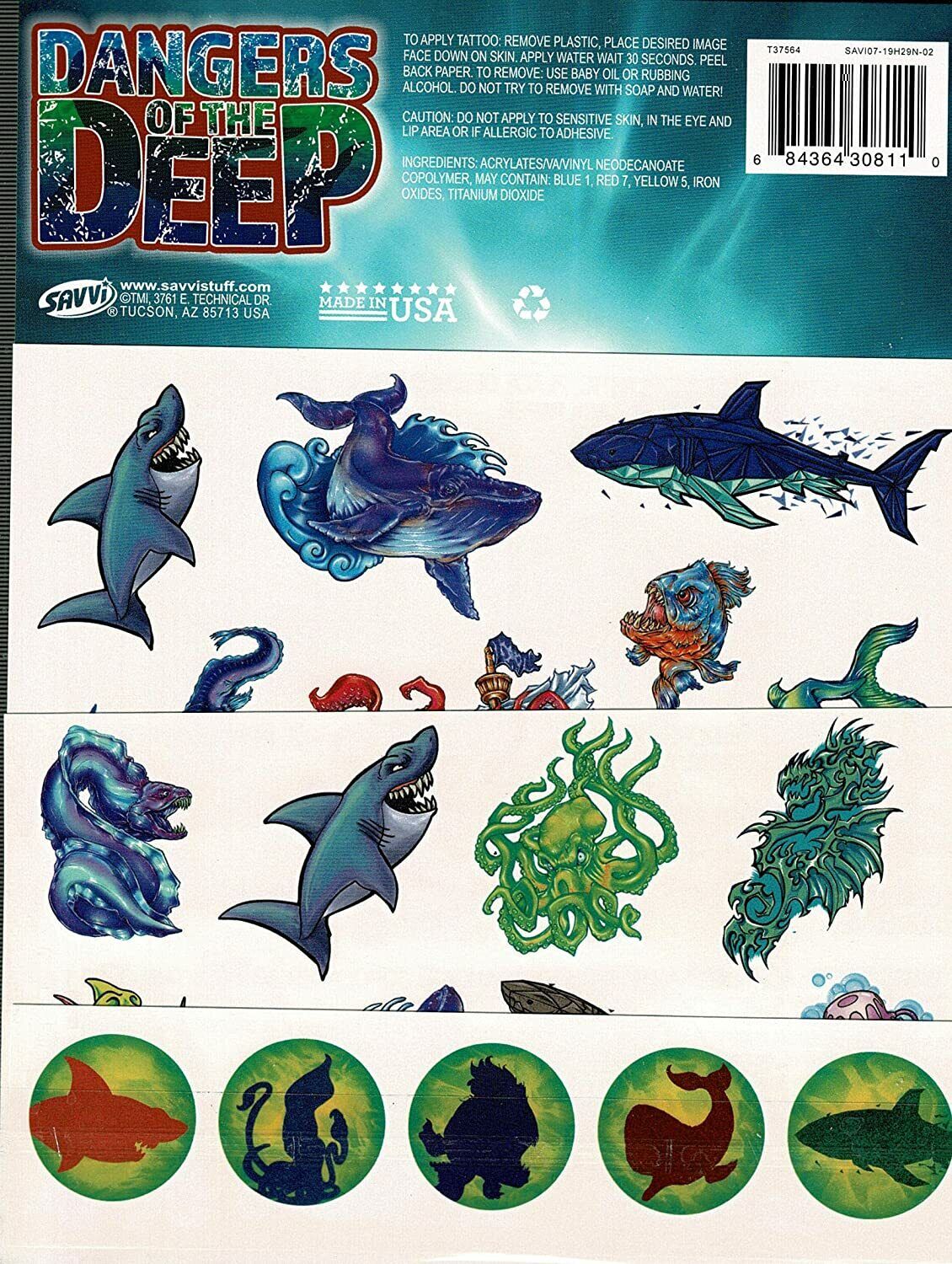 Savvi - Classic Tattoos - 25 Tattoos Dangers of the Deep