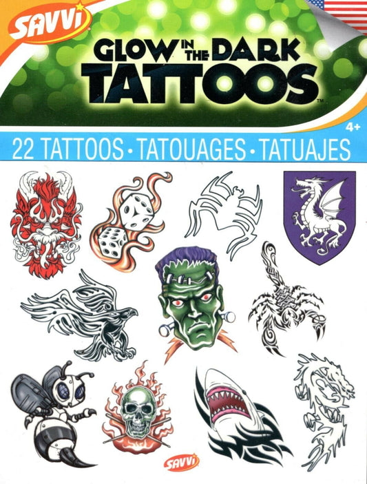 Savvi - Glow in the Dark - 22 Classic Tattoos