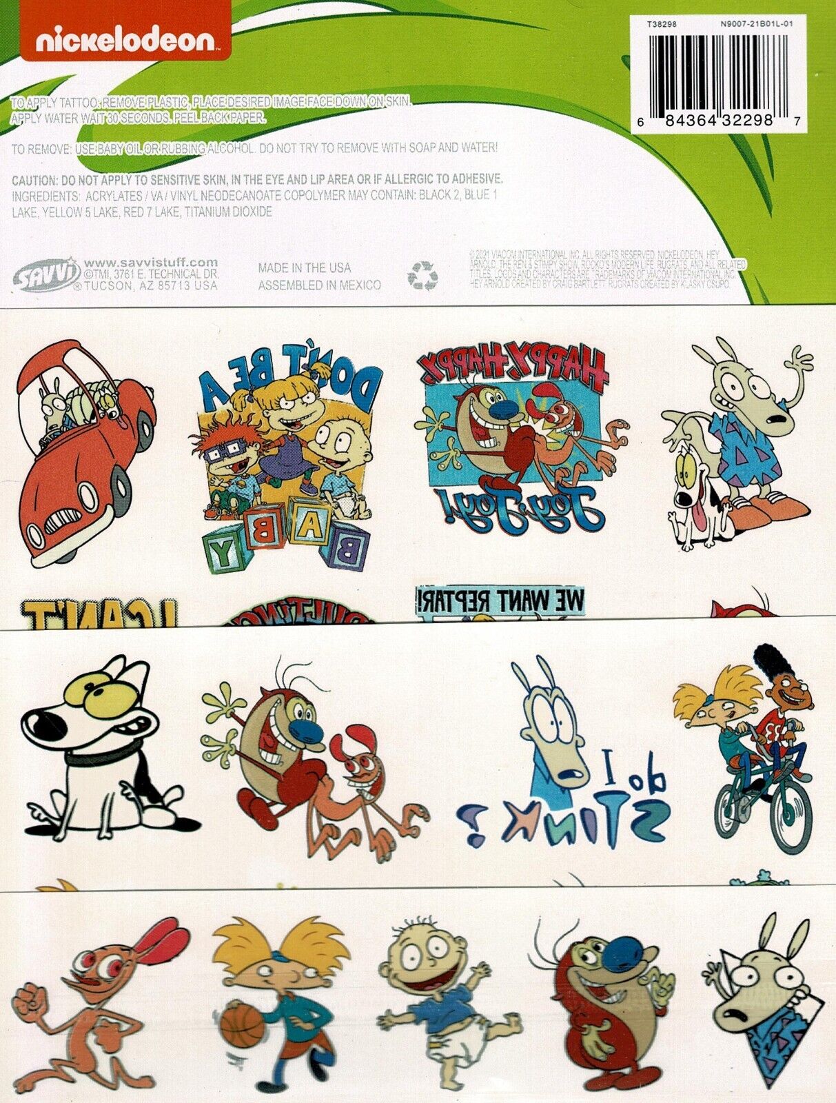Savvi - Nickelodeon Safe&Fun! - 25 Classic Tattoos
