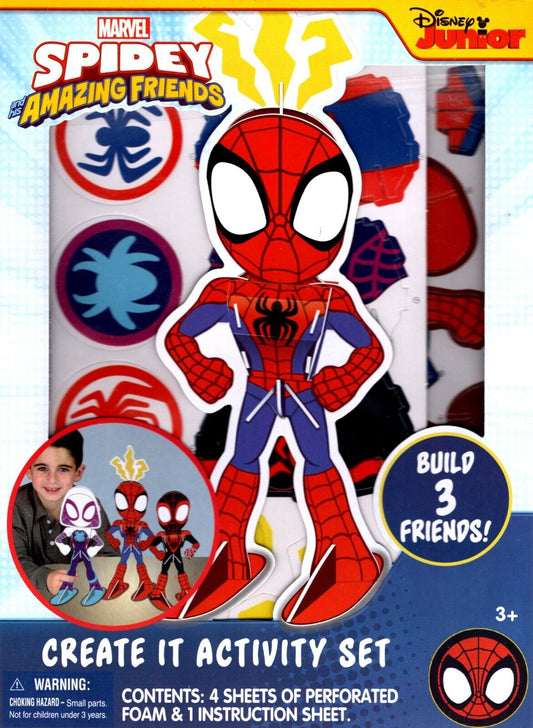 Marvel Spidey Amazing Friends Create It Activity - Buld 3 Friends