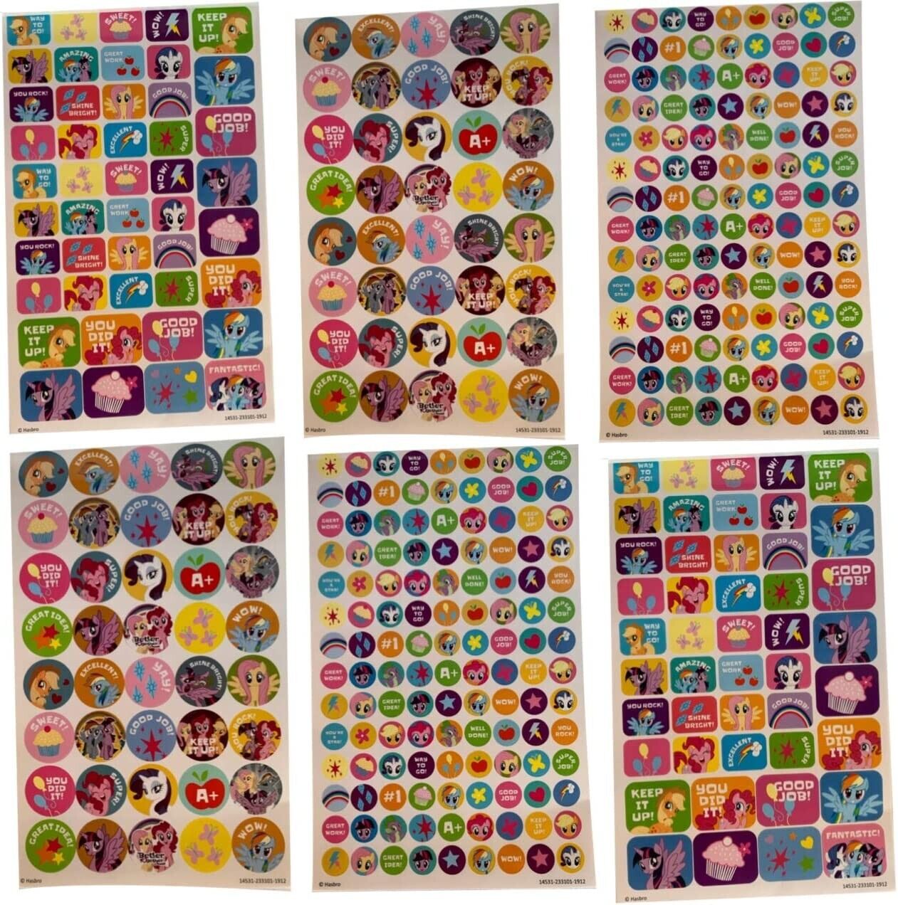 My Little Pony Fun and Reward Stickers 400+ (Set of 2 Pack)